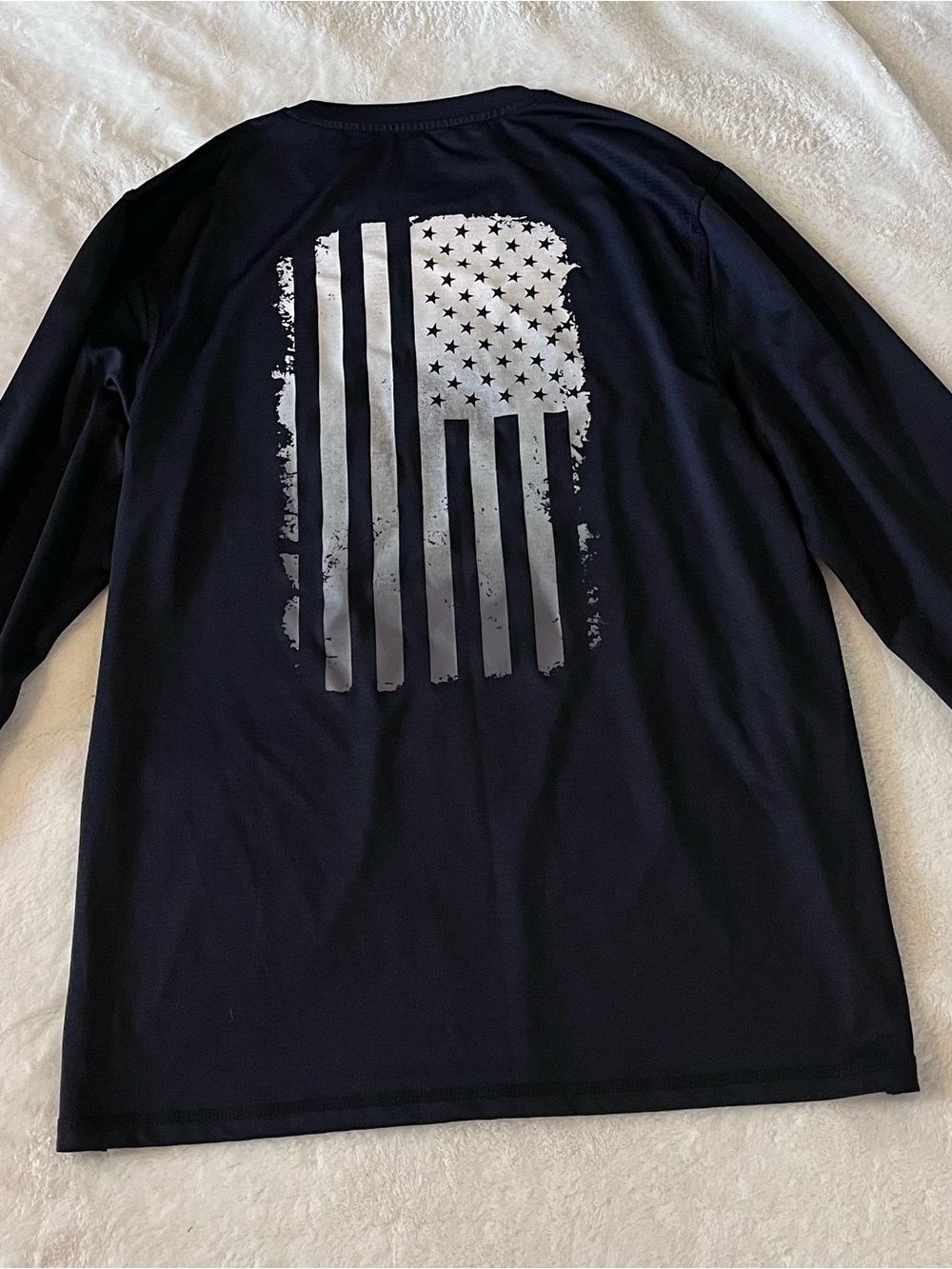 Sun River Black Performance long sleeve fishing style Shirt- Medium poly/spandex